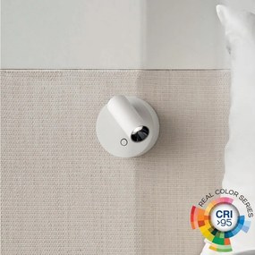 Ideal Lux - ELF LED dimmelhető fali spotlámpa, 3W/230V, CRI 95, fehér