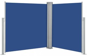 kék behúzható oldalsó napellenző 160 x 600 cm