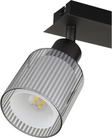 Globo 54456-2 Fali lámpa, matt fekete fém, krómozott/fehér üveg, HxSzxM: 280x80x186 mm, 2xE14 25W 230V izzók nélkül