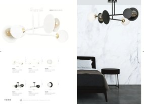 Emibig modern mennyezeti lámpa minerva fehér arany emi613/4