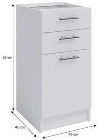 Alsó konyhaszekrény Flor S-40 SZ2. 788681