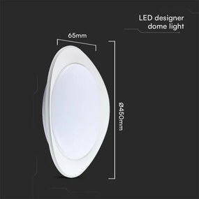 LED Dimmelhető mennyezeti lámpa LED/40W/230V 3000-6500K 45 cm fehér + távirányító