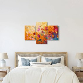 Kép - Színes virágok festése (90x60 cm)