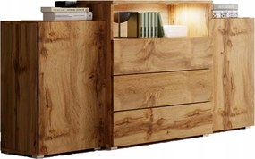 kétajtós komód Urban 150 cm fiókos polc