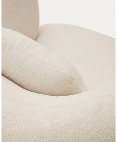 Krémszínű buklé fotel Martina – Kave Home