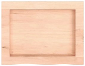 kezeletlen tömör tölgyfa fali polc 40x30x(2-4) cm