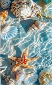 Gyorsan száradó CORALIA színes strand fürdőlepedő 70 x 140 cm, 100% mikroszál