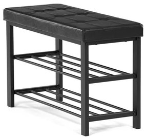 Fekete Fém Cipős Szekrény. ABO-W2012 BK