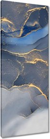 Vászonkép 40x100 Kék márvány