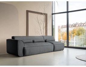 Szürke moduláris heverő (bal oldali) Flex Felix – Miuform