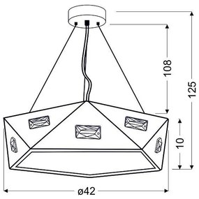 Csillár zsinóron NEMEZIS 3xG9/40W/230V