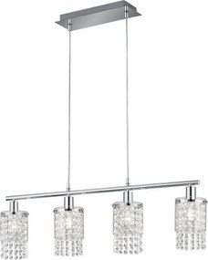 TRIO R30764006 POSH Többágú Függesztett Lámpa Ezüst E14 IP20