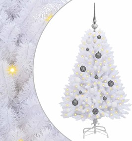 vidaXL Mű karácsonyfa Fehér 68 x 68 x 120 cm PVC és fém