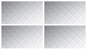 Alumínium Rácsos Lemezek 4 db Csúszásmentes 90x50 cm