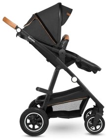Lionelo - AMBER kombinált babakocsi 3 az 1-ben, szürke grafit