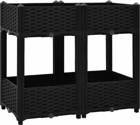 vidaXL polipropilén magaságyás 80 x 40 x 71 cm