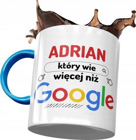 Kék bögre Adrian Férj Kolléga Ajándék Nyomtatott Fotóval