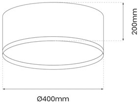 LED Mennyezeti lámpa RONDO LED/18W/230V zöld