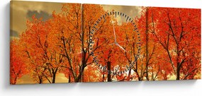 Kép - Ősz (órával) (90x30 cm)