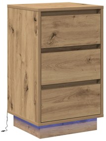 Éjjeli Szekrény LED-del Artisan Oak 39x34.5x65 cm Mérnöki Fa