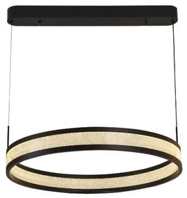 LED dimmelhető csillár zsinóron LED/45W/230V fekete + távirányítás