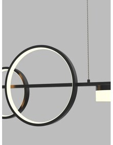 Wofi 7030-702 - LED Dimmelhető csillár zsinóron MESSINA LED/57W/230V fekete