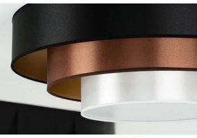 Duolla - LED Mennyezeti lámpa LUNETA LED/26W/230V átm. 60 cm 4000K fekete/réz