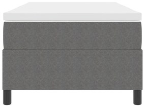 Boxspring Ágy Matraccal Világosszürke Egyágyas Kordbársony