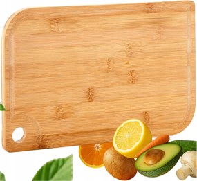 Fából Készült Ételvágó Deszka 38x27cm Bambusz Konyhai deszka Vastag