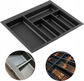 Evőeszköztartó Betét Fiókhoz 60 Kristall Fekete 522X424