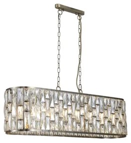 Searchlight 65818-8AB - Láncos csillár BIJOU 8xE14/40W/230V