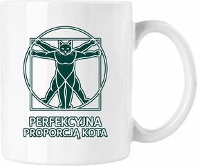 Cica bögre leonardo da vinci 2 fehér 330ml