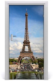 Poszter tapéta ajtóra Eiffel-torony 95x205 cm