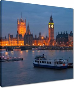 Vászonkép 50x50 Westminster-palota Éjszaka