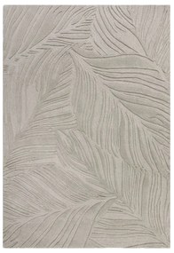 Világosszürke gyapjú szőnyeg 200x290 cm Lino Leaf – Flair Rugs