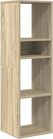 vidaXL sonoma színű szerelt fa könyvszekrény 34x31x112 cm