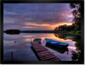 Poszterek keretben 40x30 Híd a tavon