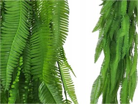 Mesterséges Páfrány Túlnyúlás Zöld Fali Fej Dekoráció 89cm