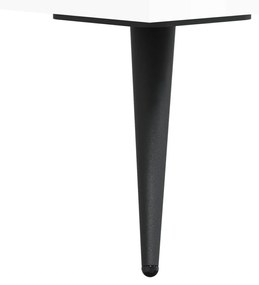 magasfényű fehér szerelt fa polcos szekrény 34,5 x 32,5 x 90 cm