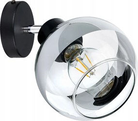 Mennyezeti Lámpa Fali Lámpa E27 mozgatható Loft üveg Gömb clear króm