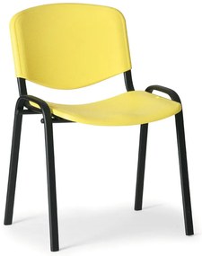 ISO műanyag szék - fekete lábak, sárga