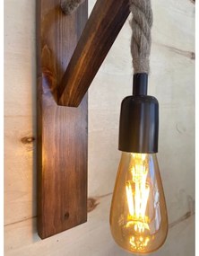 AHSAP fali lámpa 1xE27/40W/230V fenyő dió