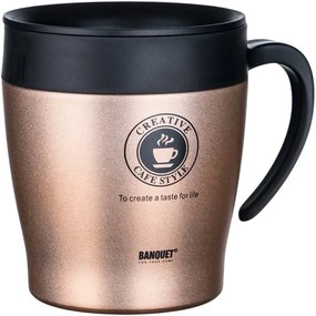 Banquet TAZZA utazó termo bögre  330 ml, barna