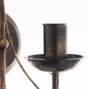 Brilagi - LED fali lámpa STEFANO 1xE14/40W/230V fekete patina