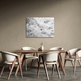 Üveg kép - Színű tollfelhők (70x50 cm)
