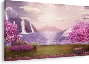 Tó képe (90x60 cm)
