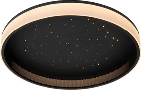 LUCIDE 71102-40-30 ESTREJA Kerek Mennyezeti Lámpa Fekete LED IP20