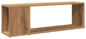 kézműves tölgy színű szerelt fa TV-szekrény 100x24x32 cm