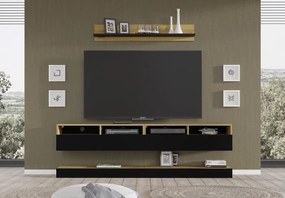 Nappali fal Dual B (fekete + artisan tölgy). Akció -21%. 1124923