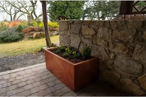 Alto Emelt virágágyás 69 x 136 x 52 cm, corten CORGARDEN 1010